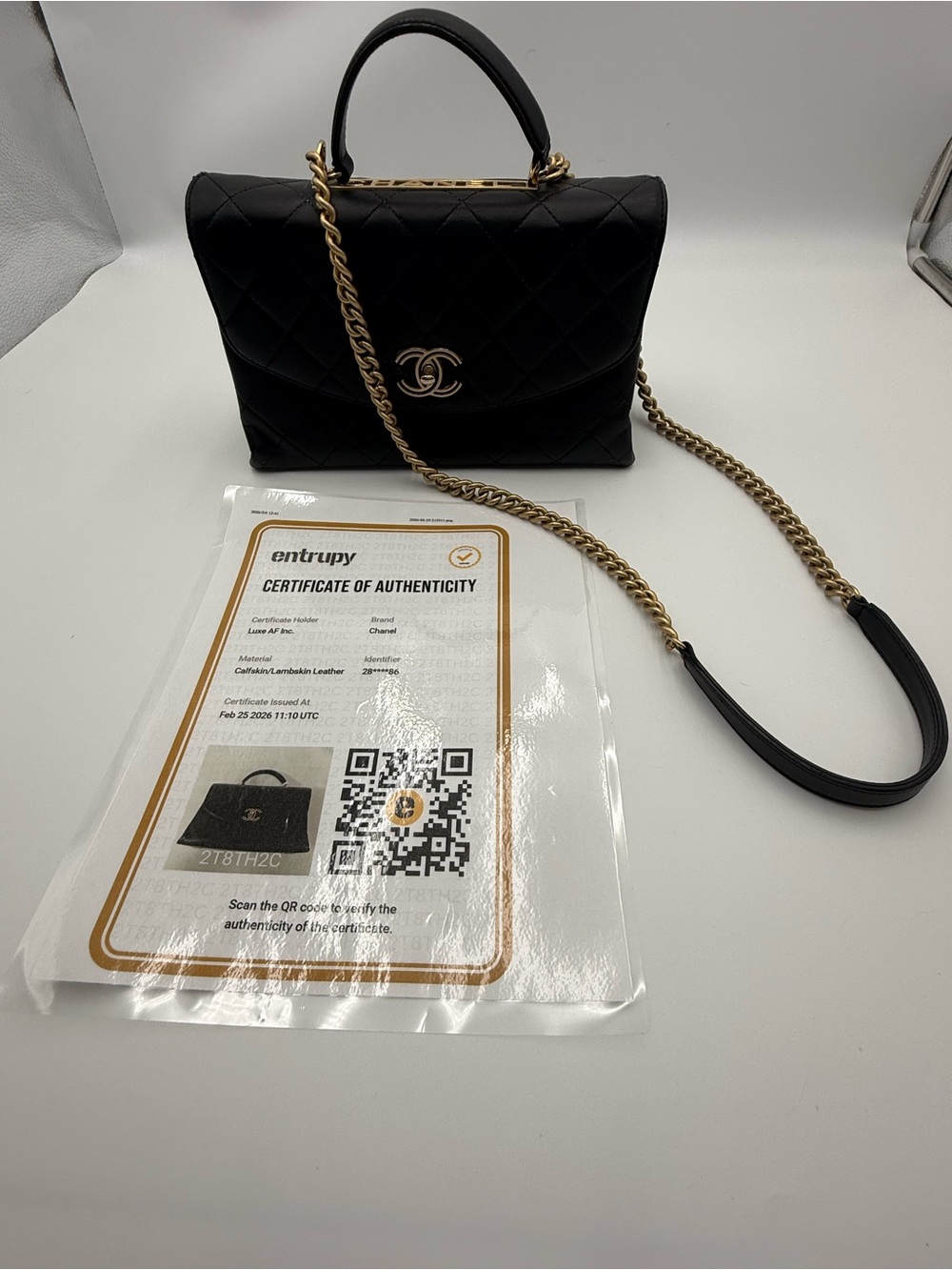 CHANEL Black Trendy Spirit Top Handle Bag